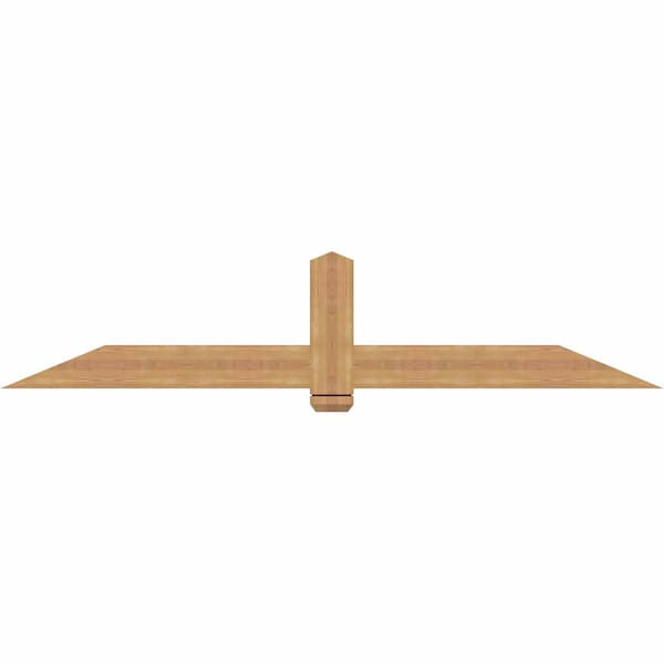 Ekena Millwork Eugene Smooth Timber Gable Bracket, Western Red Cedar, 84"W x 17"H x 1 1/2"D x 5 1/2"F, 5/12 Pitch GBW084X17X0206EUG00SWR - main
